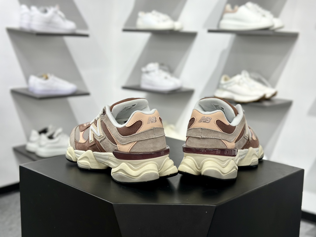 新百伦New Balance 9060”Salmon White”系列复古百搭跑步鞋“三文鱼粉米白” U9060EEH