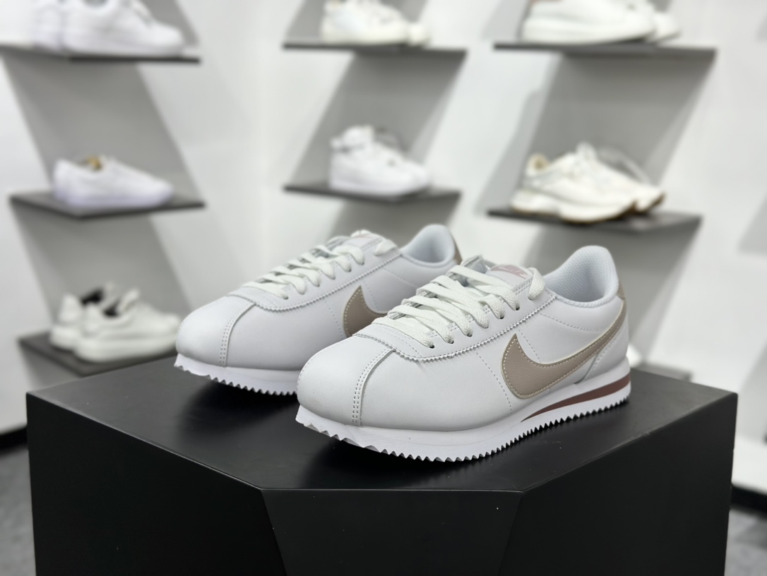 ＃GT纯原 NK Classic Cortez Leather 阿甘复古初代皮革慢跑鞋 DN1791-105