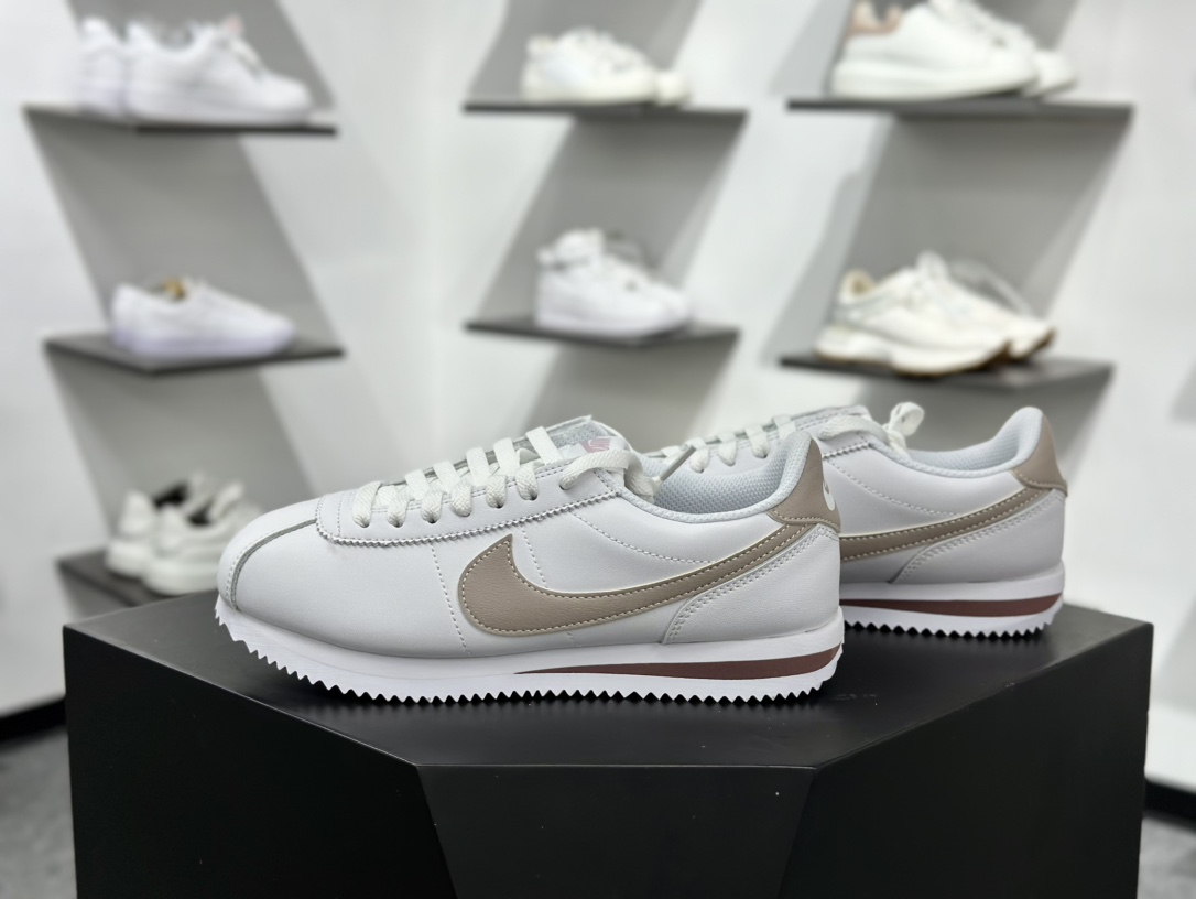 ＃GT纯原 NK Classic Cortez Leather 阿甘复古初代皮革慢跑鞋 DN1791-105