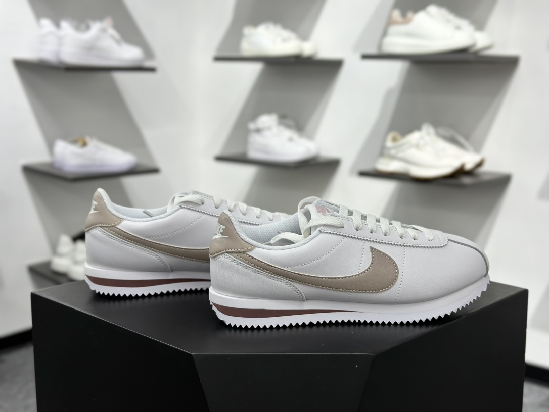 ＃GT纯原 NK Classic Cortez Leather 阿甘复古初代皮革慢跑鞋 DN1791-105