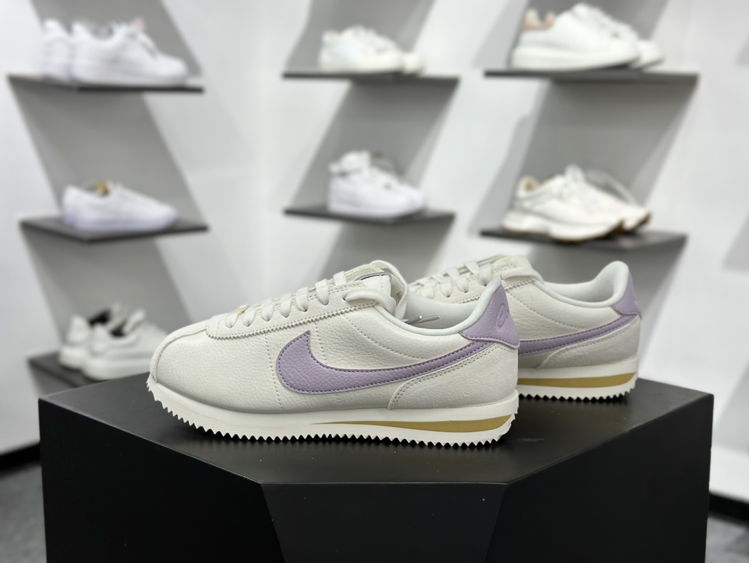 ＃GT纯原 NK Classic Cortez Leather 阿甘复古初代皮革慢跑鞋 FJ4608-133