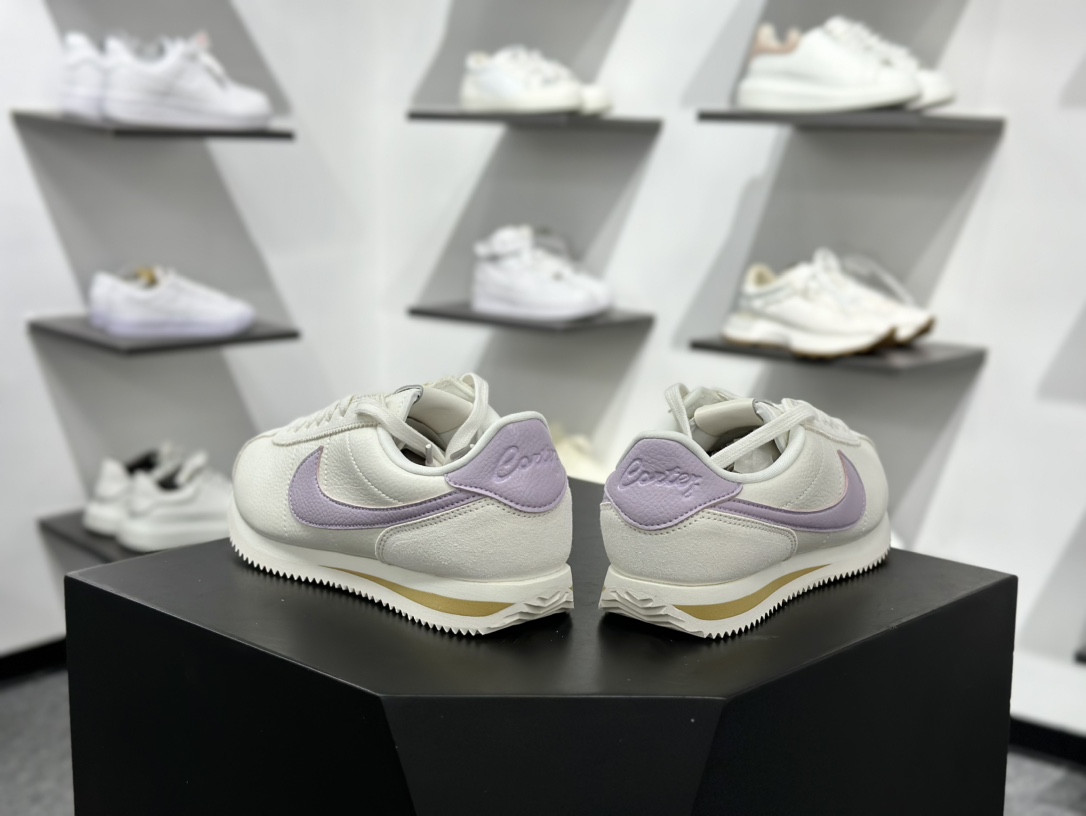 ＃GT纯原 NK Classic Cortez Leather 阿甘复古初代皮革慢跑鞋 FJ4608-133