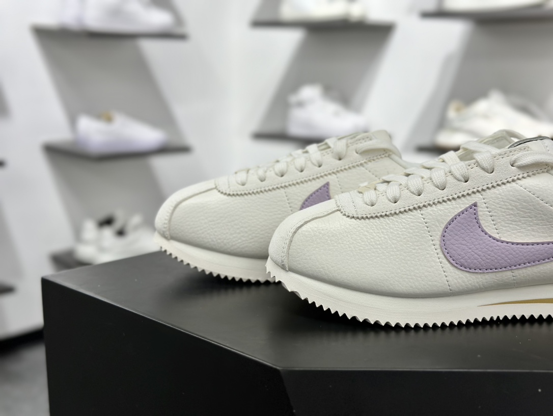 ＃GT纯原 NK Classic Cortez Leather 阿甘复古初代皮革慢跑鞋 FJ4608-133