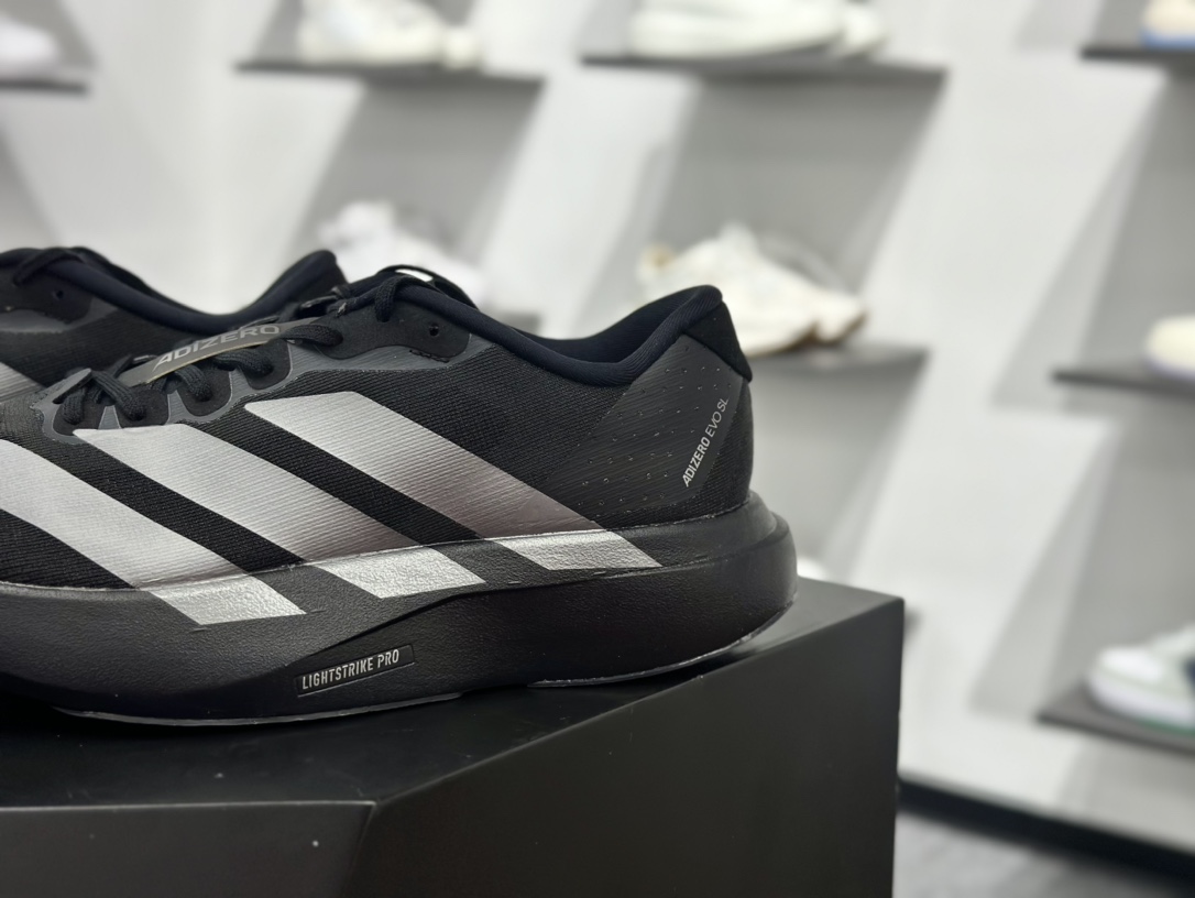 阿迪达斯 Adidas Adizero Evo SL 轻盈跑鞋 耐磨减震专业跑步鞋  JP7147