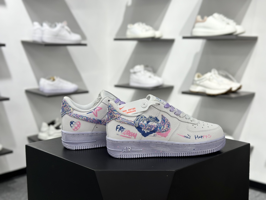 Nike Air Force 1 Low 二次元手绘涂鸦  CZ0377-002