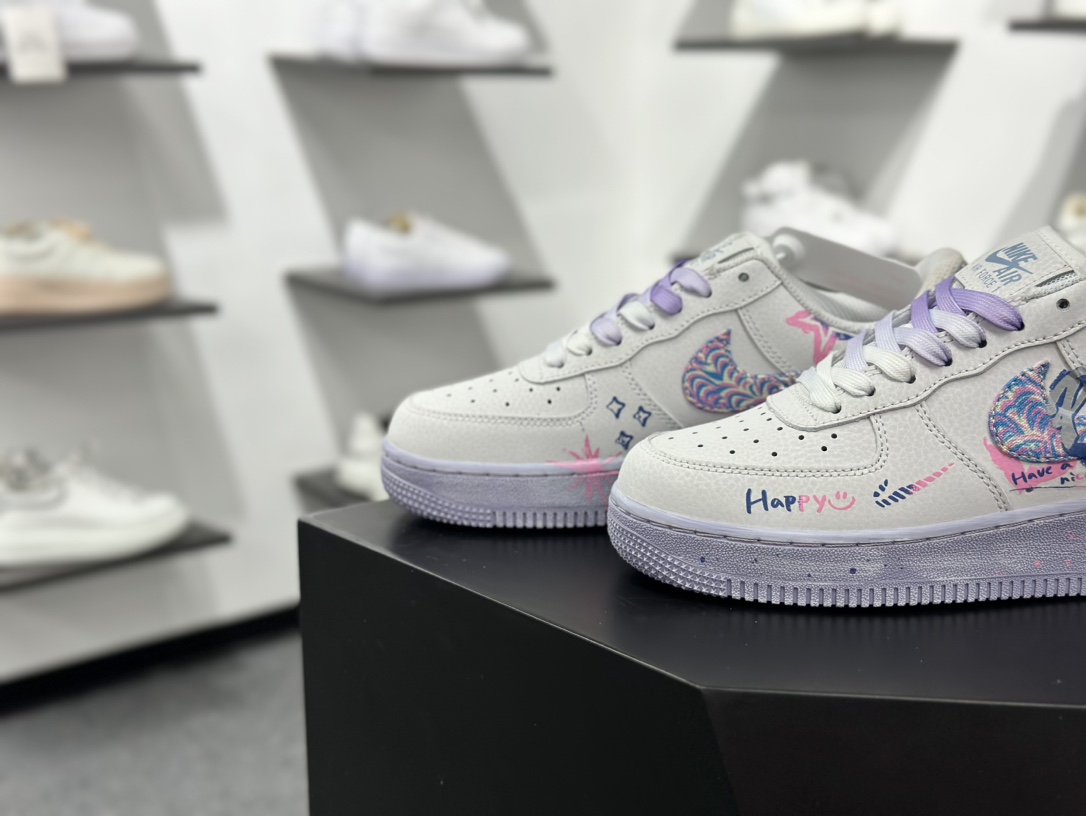 Nike Air Force 1 Low 二次元手绘涂鸦  CZ0377-002