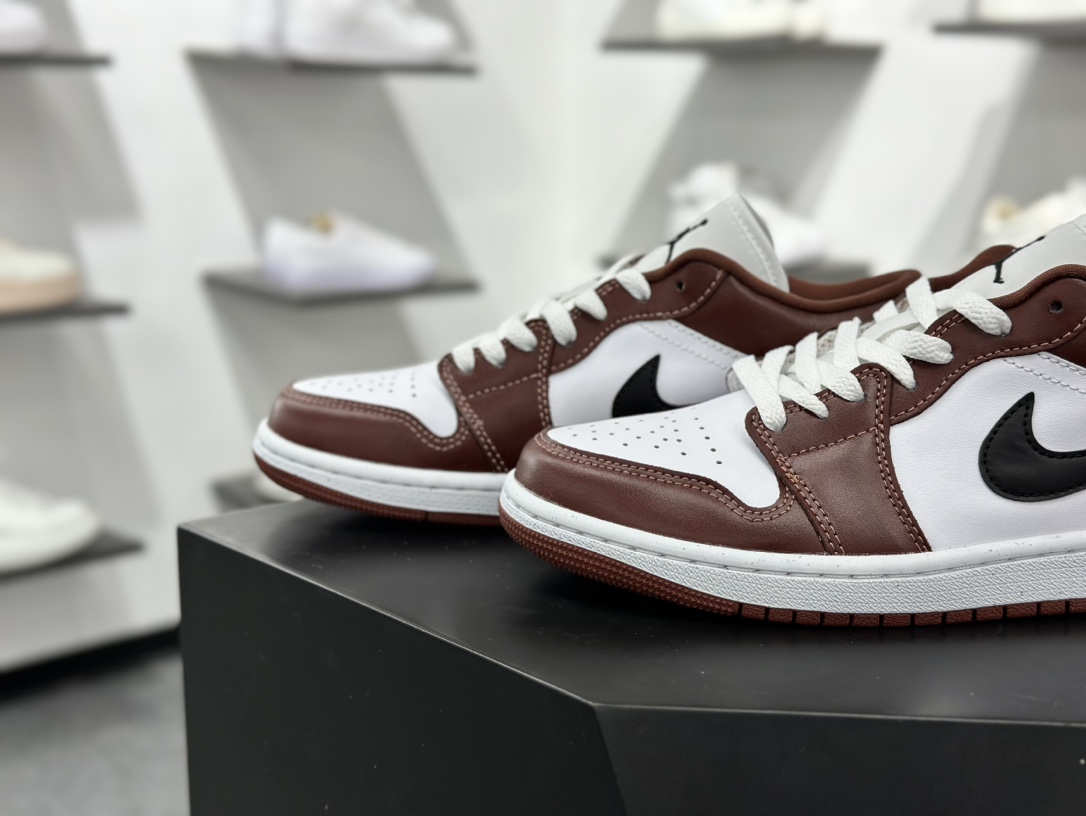 耐克Nike Air Jordan 1 Low SE”Dark Pony”AJ1乔丹一代低帮篮球鞋“深酒红白黑” HF3148-102