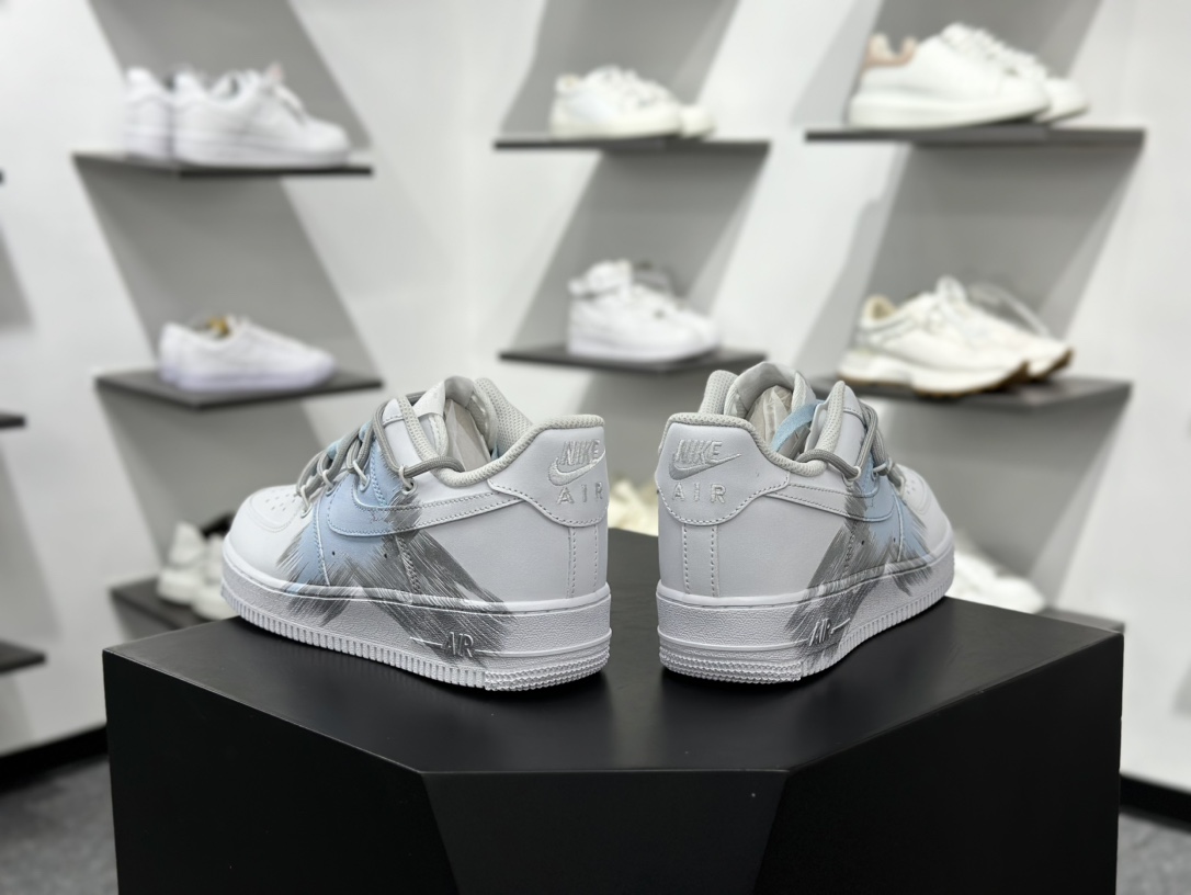 Nike Air Force 1 Low 蓝色风暴 解构鞋带  YY2024-626