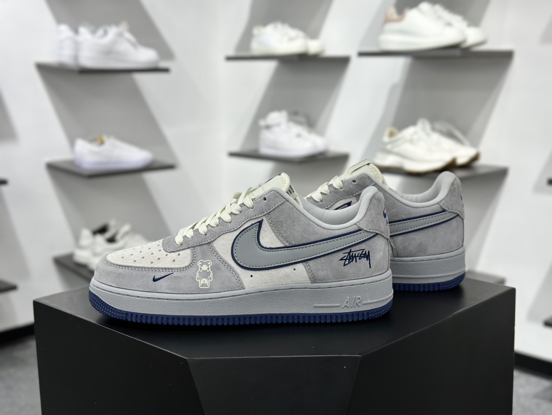 Nike Air Force 1 Low 07 x Stussy 灰蓝小钩 DF0188-017