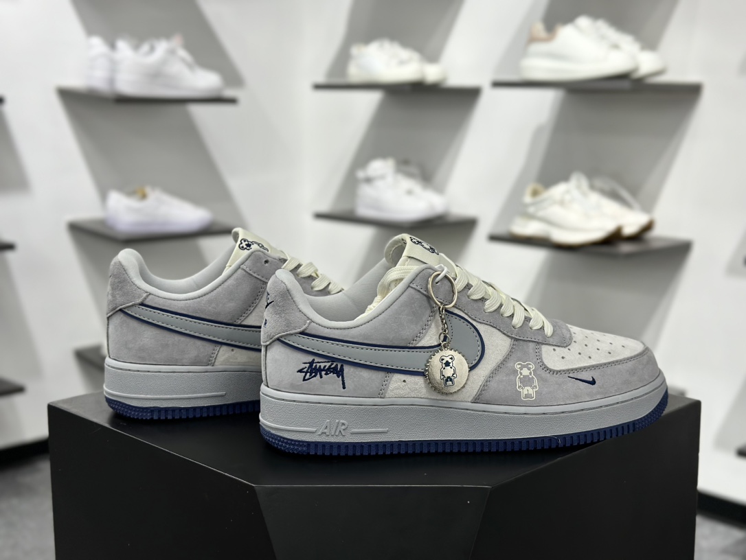 Nike Air Force 1 Low 07 x Stussy 灰蓝小钩 DF0188-017