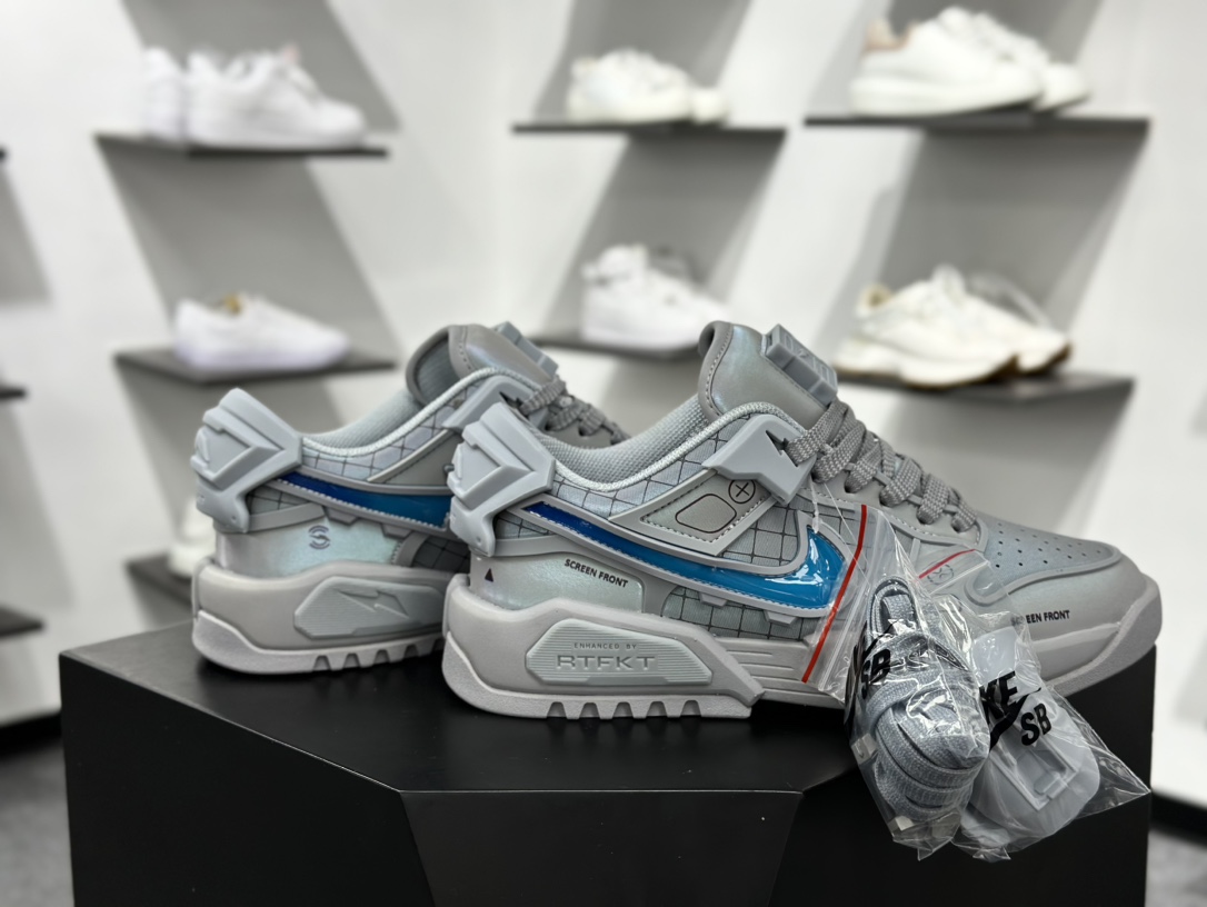 RTFKT Studios x Nike Dunk Genesis Low”Edition of 5849”扣篮滑板板鞋“联名灰蓝” HF0438-001