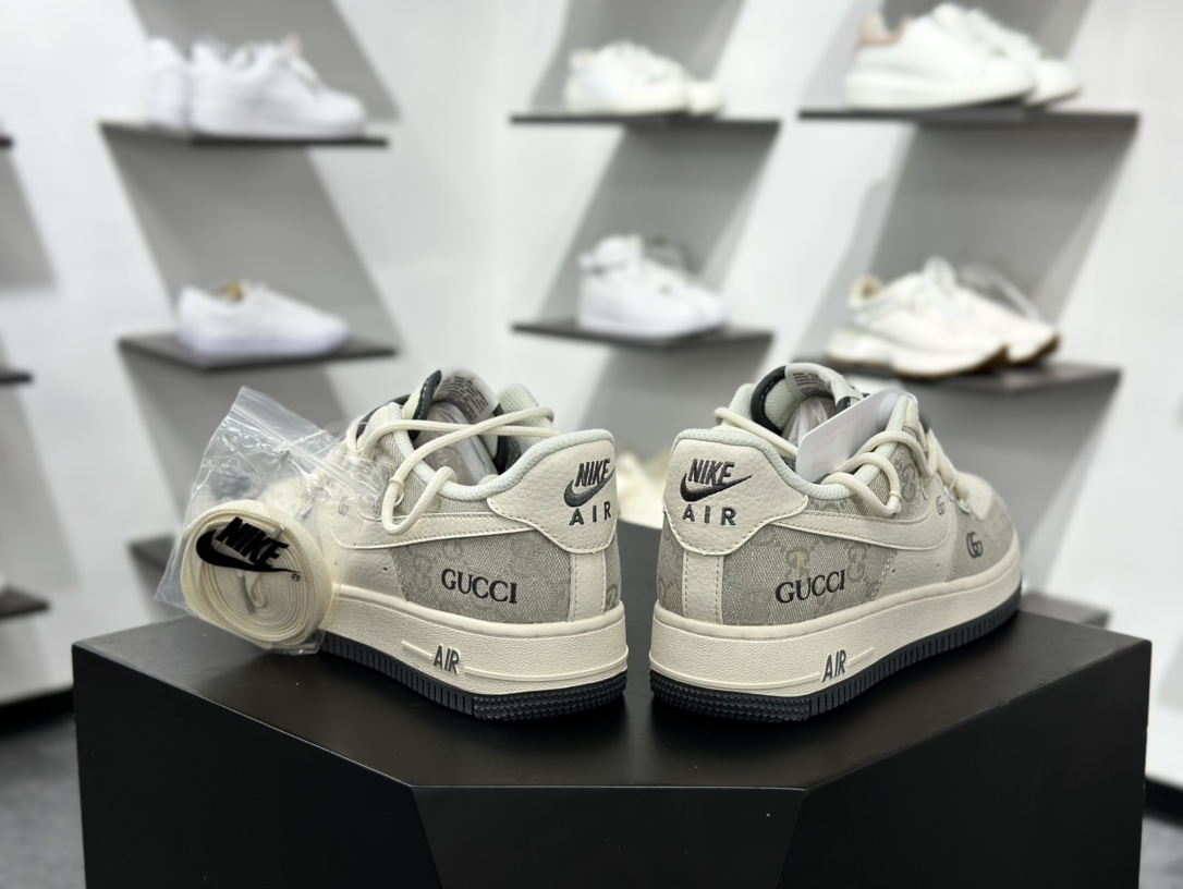 Nike Air Force 1 Low 07 x GUCCI 白灰绑带满天星 SJ1198-105