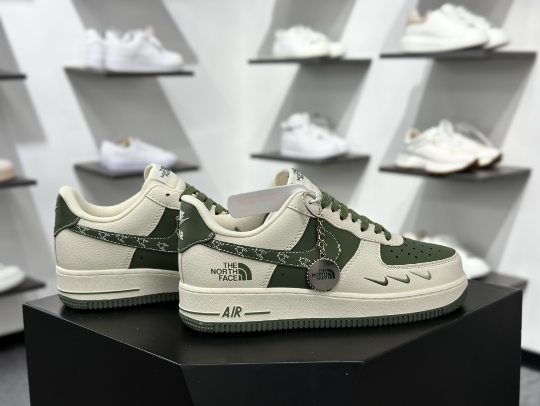 Nk Air Force 1‘07 Low 北面联名 米绿小三勾 空军一号低帮休闲板鞋 KK1988-043
