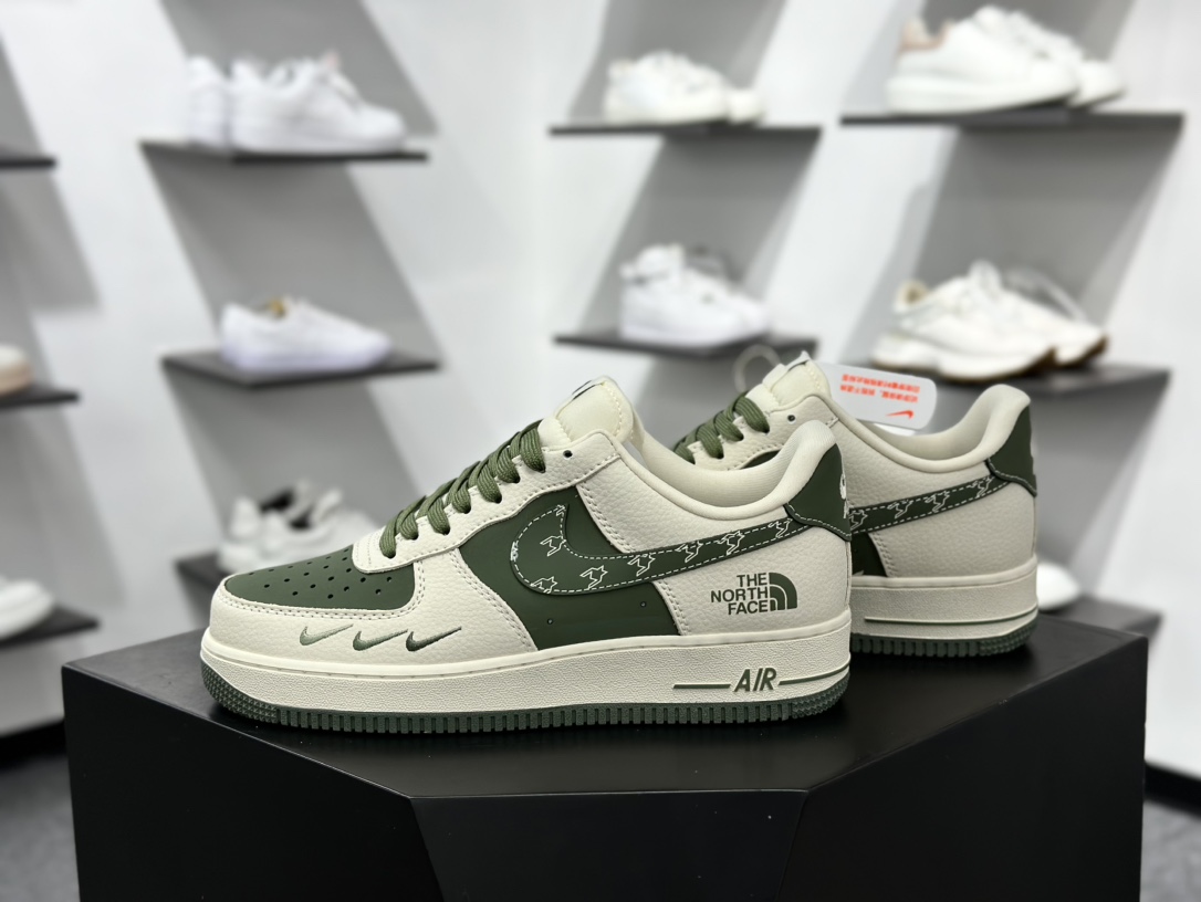 Nk Air Force 1‘07 Low 北面联名 米绿小三勾 空军一号低帮休闲板鞋 KK1988-043