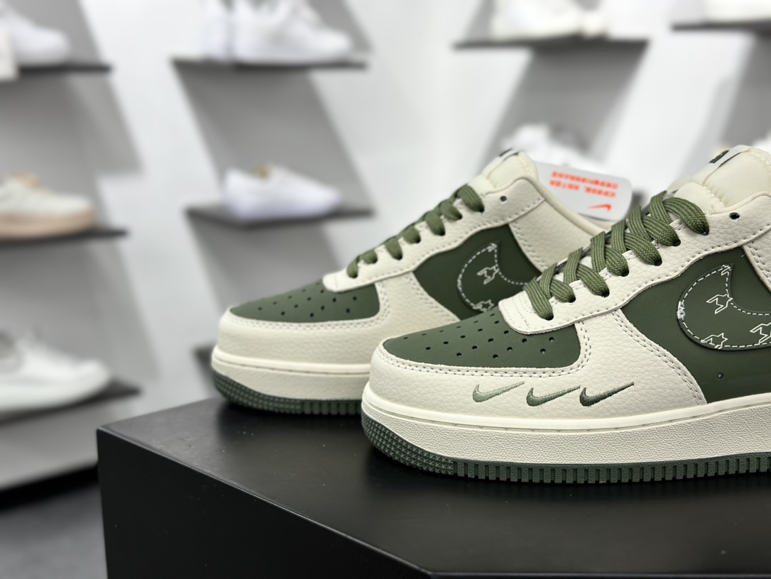 Nk Air Force 1‘07 Low 北面联名 米绿小三勾 空军一号低帮休闲板鞋 KK1988-043