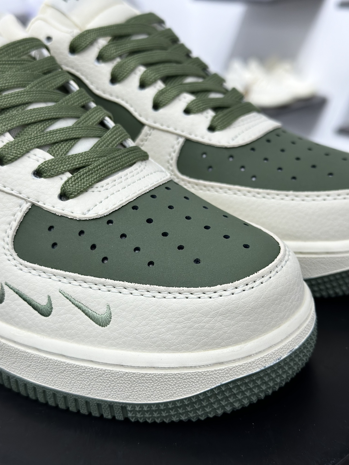 Nk Air Force 1‘07 Low 北面联名 米绿小三勾 空军一号低帮休闲板鞋 KK1988-043