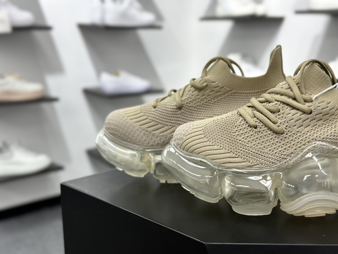 Rounds Moopie Low Sneakers 系列低帮气泡时装增高厚底泡泡鞋“针织灰” MPTP10-A1KT1190
