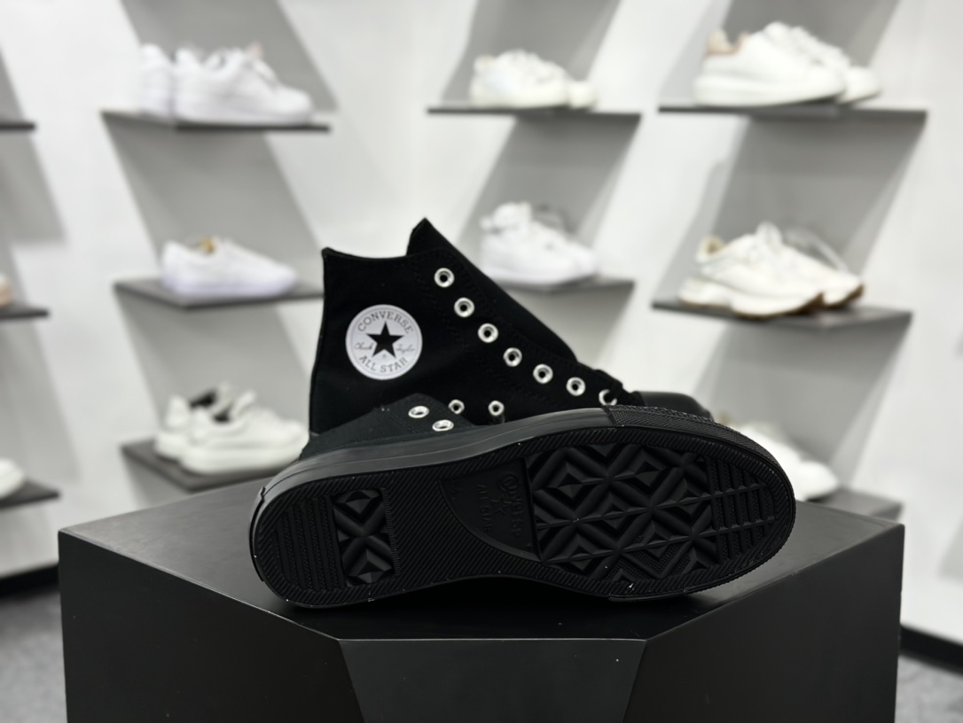 匡威2025新品 增高系列 Converse All Star 厚底增高 百搭休闲 防滑耐磨 厚底休闲鞋  31311130