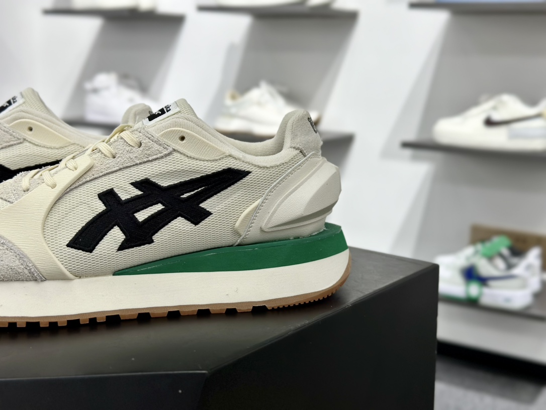 鬼塚虎/Onitsuka Tiger MOAGE CO Low 摩纳哥CO系列低帮厚底复古慢跑鞋“奶白黑绿” 1183B555-103