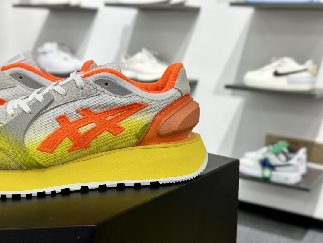 鬼塚虎/Onitsuka Tiger MOAGE CO Low 摩纳哥CO系列低帮厚底慢跑鞋“亮黄橙” 1183B555-101