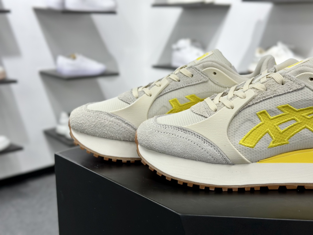 鬼塚虎/Onitsuka Tiger MOAGE CO Low 摩纳哥CO系列低帮慢跑鞋“米白浅黄” 1183B555-250