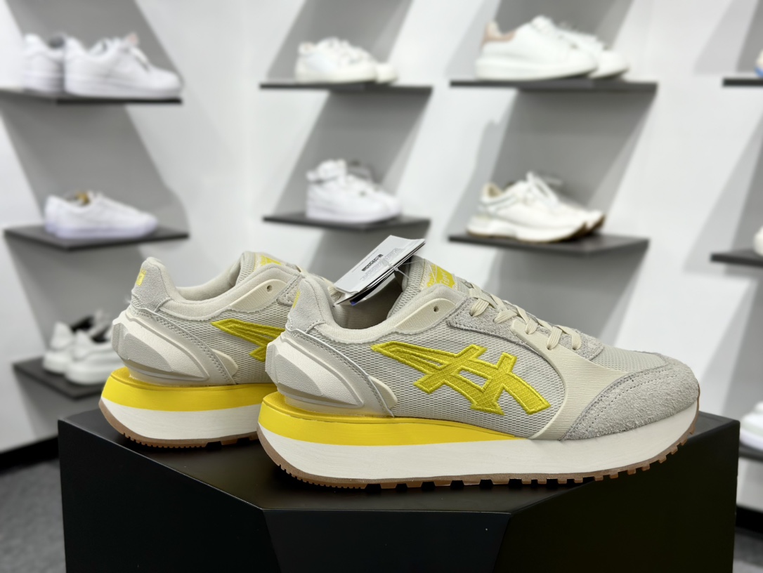 鬼塚虎/Onitsuka Tiger MOAGE CO Low 摩纳哥CO系列低帮慢跑鞋“米白浅黄” 1183B555-250