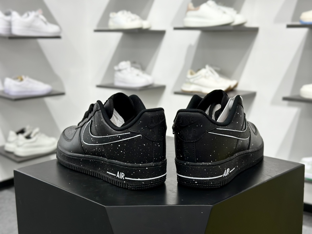 Nike Air Force 1 Low 07 黑泼墨  CK0316-059