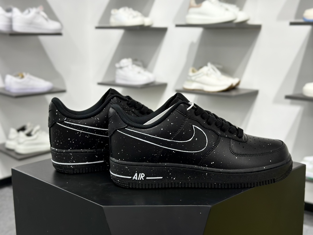 Nike Air Force 1 Low 07 黑泼墨  CK0316-059