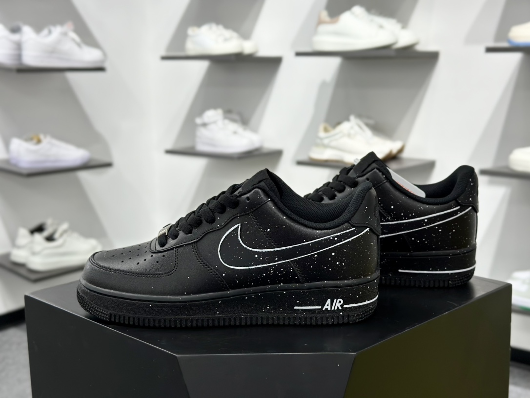 Nike Air Force 1 Low 07 黑泼墨  CK0316-059