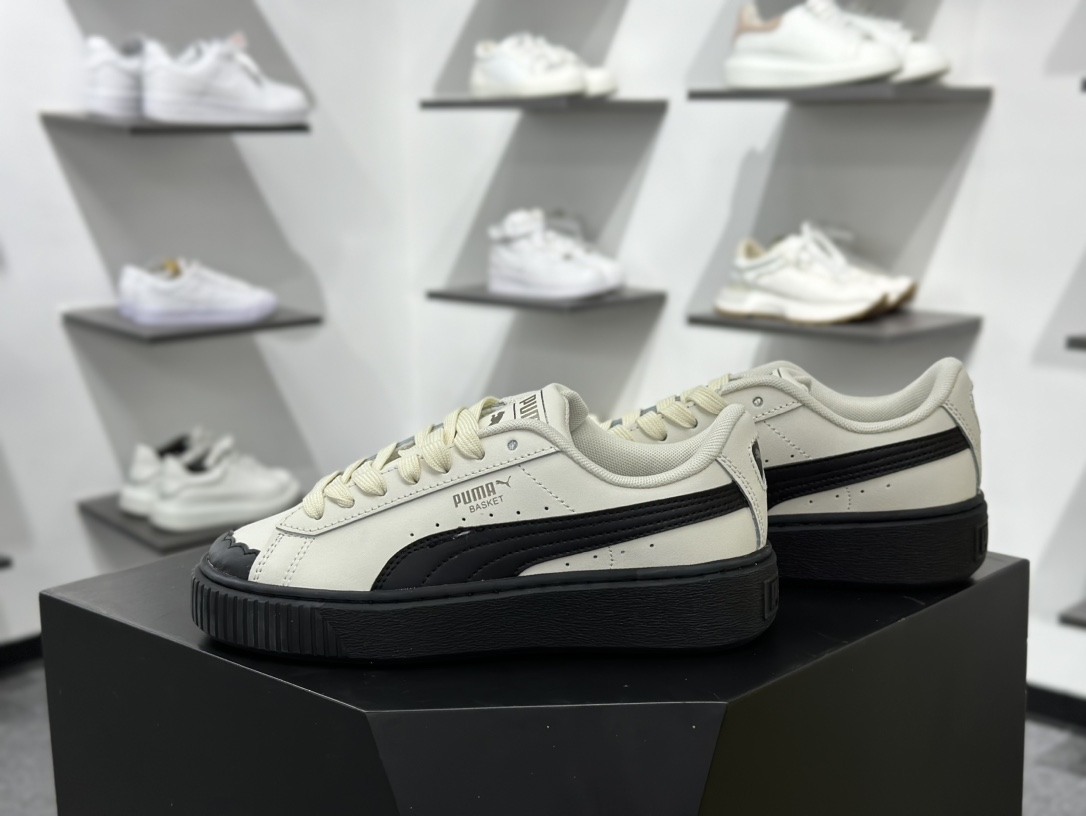 彪马PUMA Suede Low XL”Blue White”经典明星系列低帮面包风板鞋“黑白” 397250-01