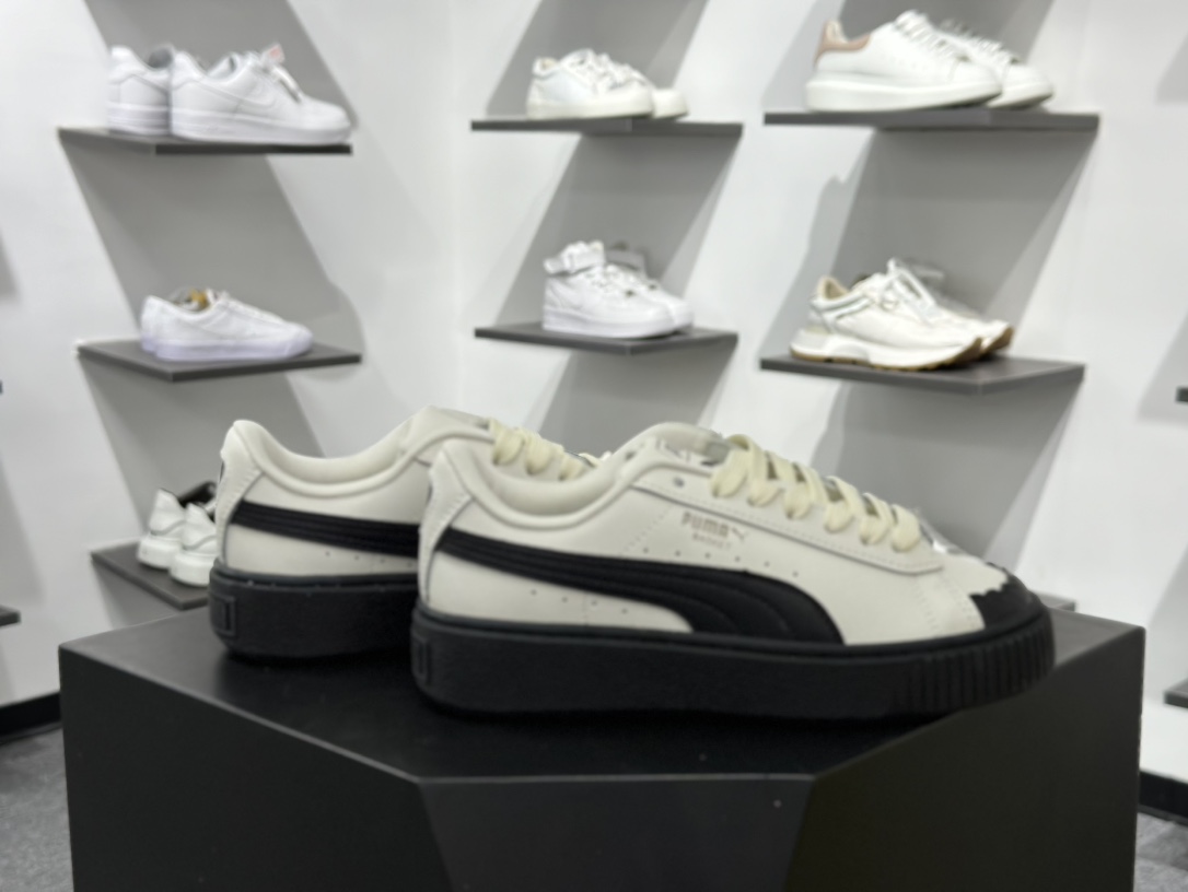 彪马PUMA Suede Low XL”Blue White”经典明星系列低帮面包风板鞋“黑白” 397250-01
