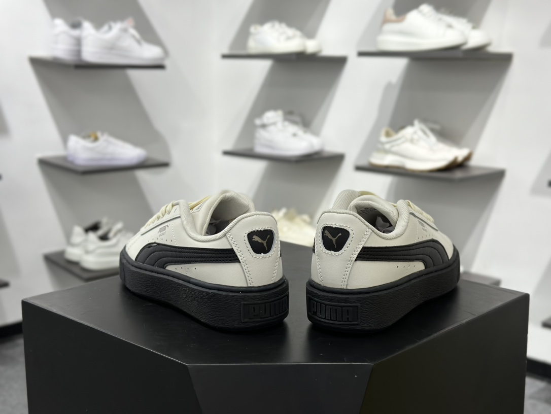 彪马PUMA Suede Low XL”Blue White”经典明星系列低帮面包风板鞋“黑白” 397250-01