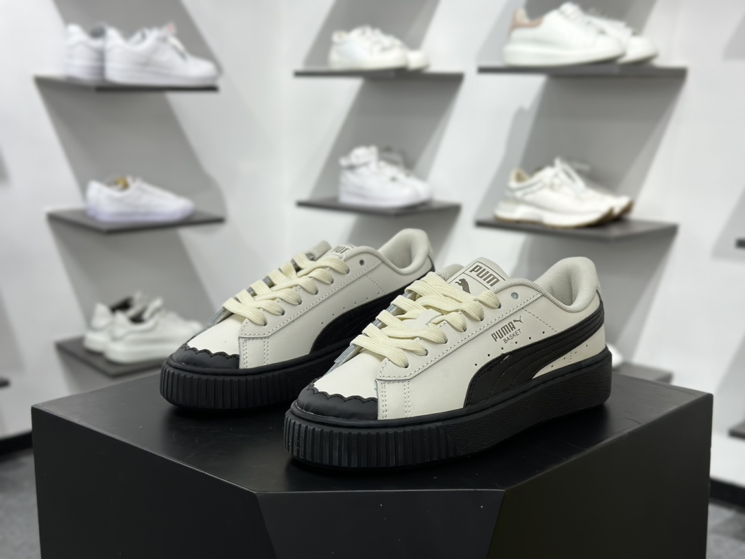 彪马PUMA Suede Low XL”Blue White”经典明星系列低帮面包风板鞋“黑白” 397250-01