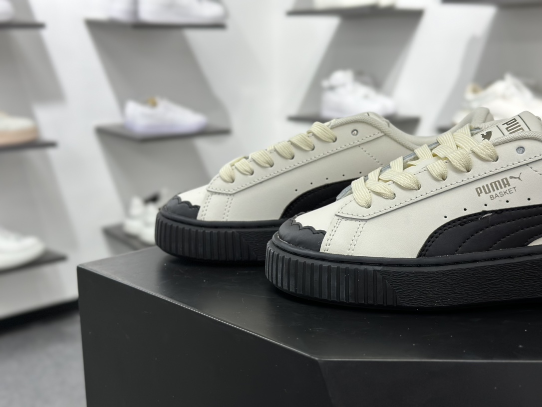 彪马PUMA Suede Low XL”Blue White”经典明星系列低帮面包风板鞋“黑白” 397250-01
