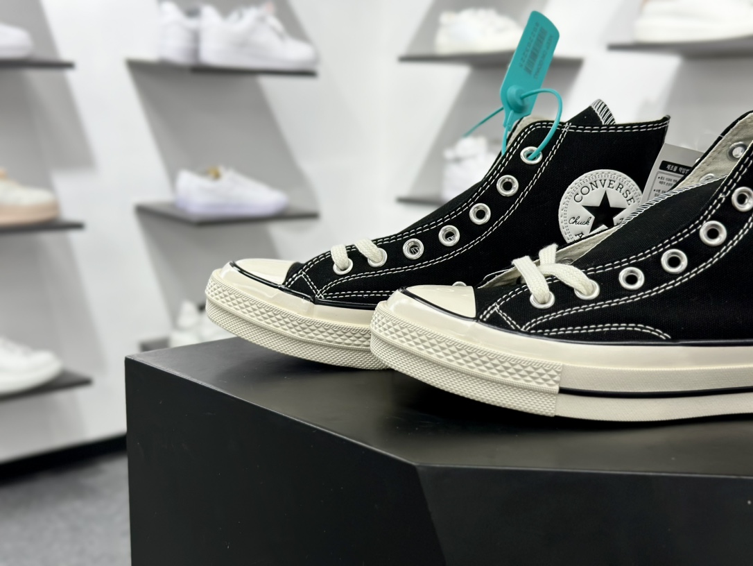 Converse Chuck Taylor All Star 1970s High”Nezha ”复古三星标高帮百搭板鞋“帆布黑白彩色敖丙印花” 162050C