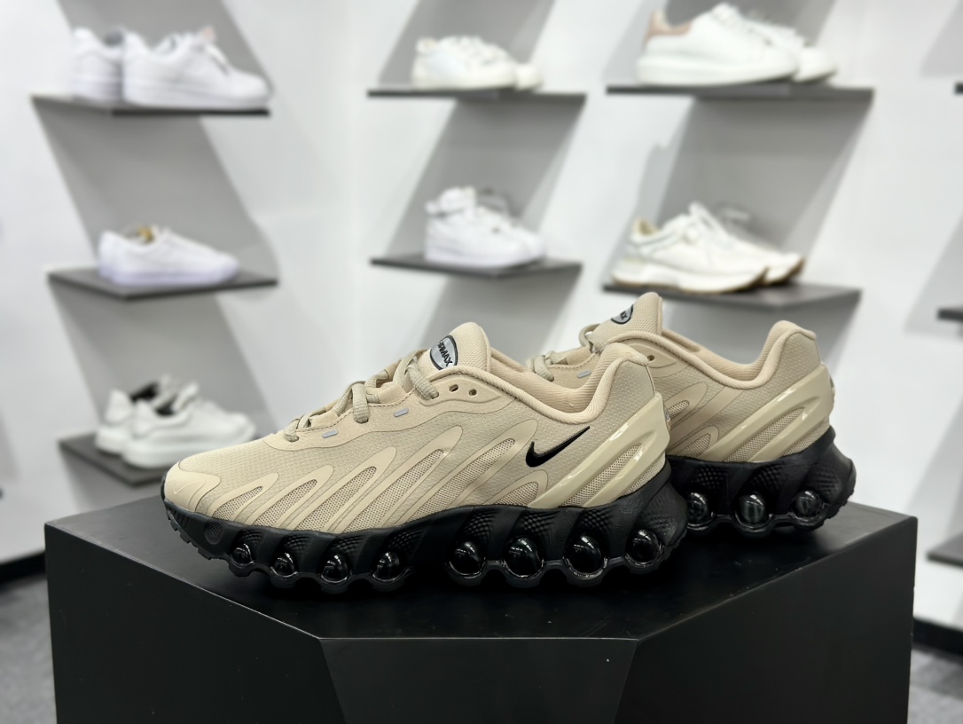 耐克Nike Air Max DN8”Light British Tan”DN8系列低帮豆荚型气囊百搭休闲运动慢跑鞋“浅茶黑” HF5509-101