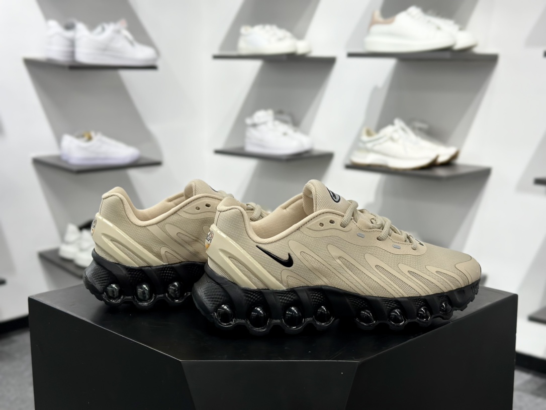 耐克Nike Air Max DN8”Light British Tan”DN8系列低帮豆荚型气囊百搭休闲运动慢跑鞋“浅茶黑” HF5509-101