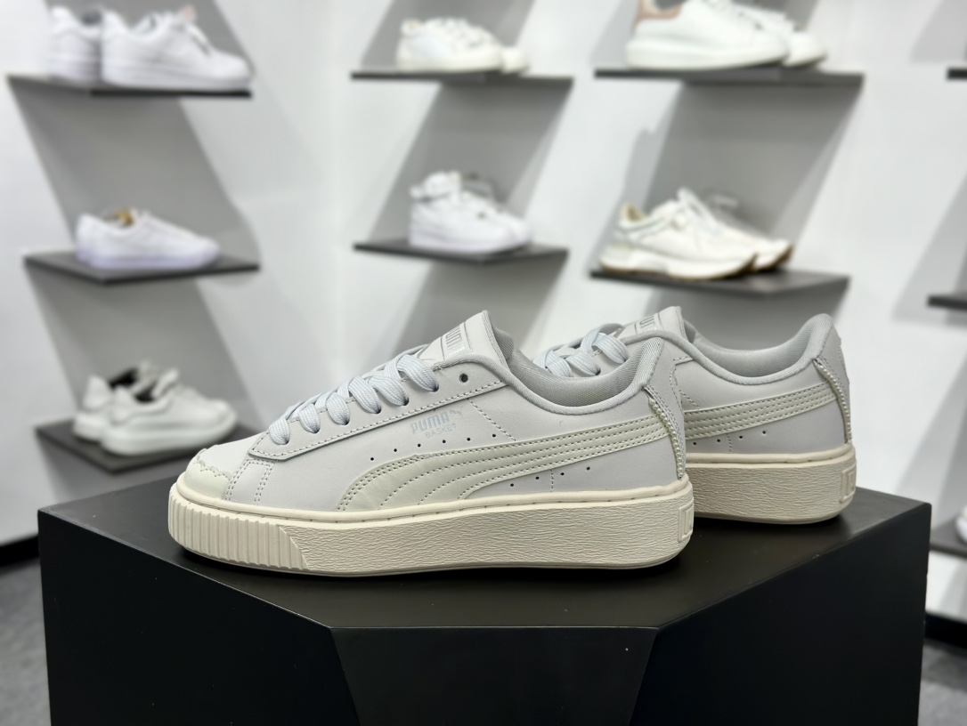 PUMA Suede XL 百搭单品厚鞋舌轻便防滑低帮板鞋  398910-01