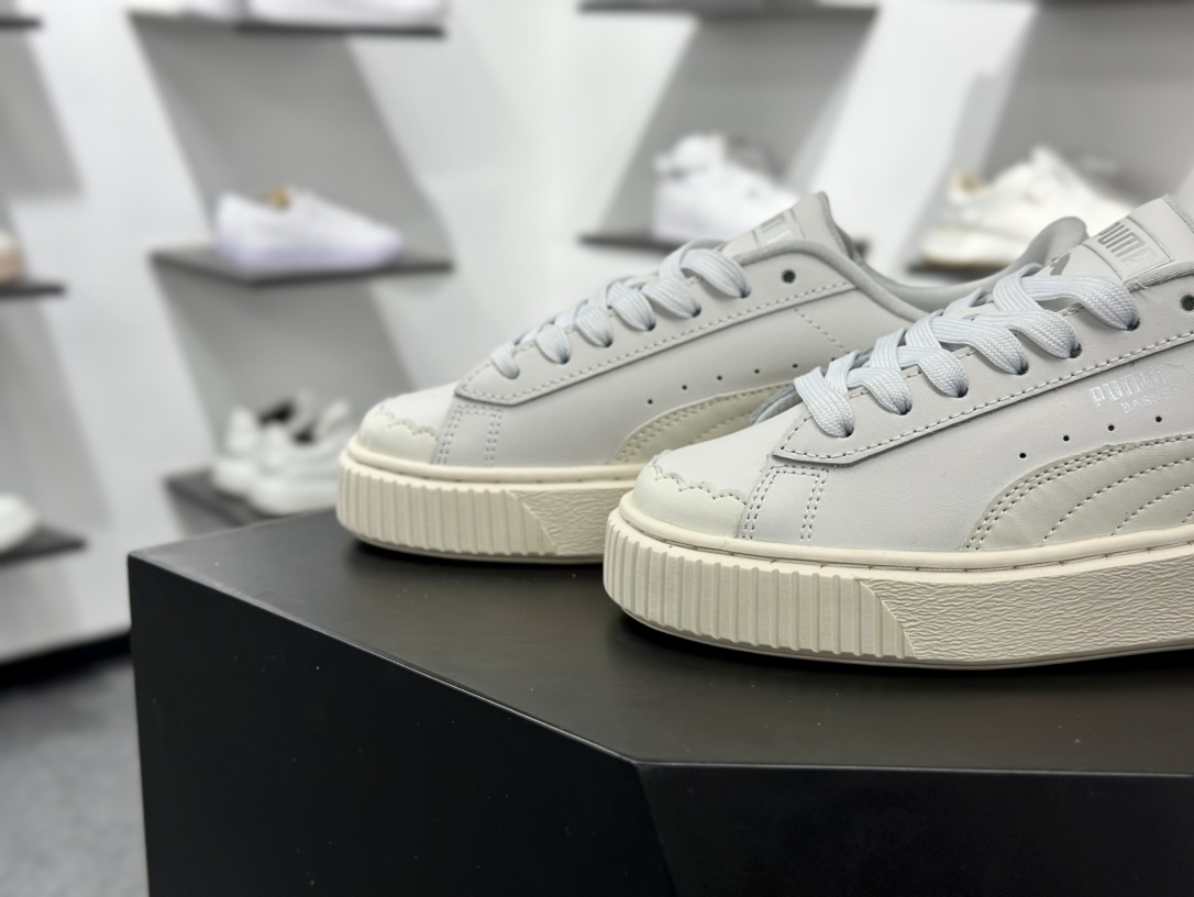 PUMA Suede XL 百搭单品厚鞋舌轻便防滑低帮板鞋  398910-01