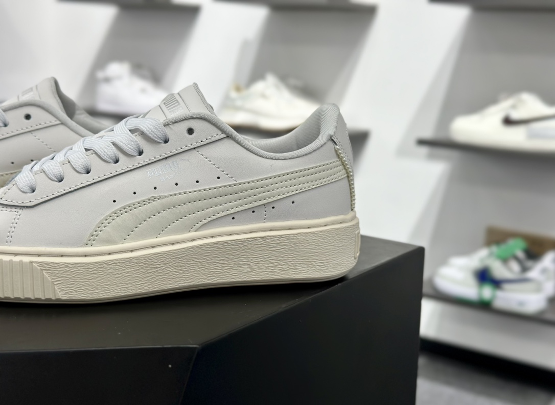 PUMA Suede XL 百搭单品厚鞋舌轻便防滑低帮板鞋  398910-01