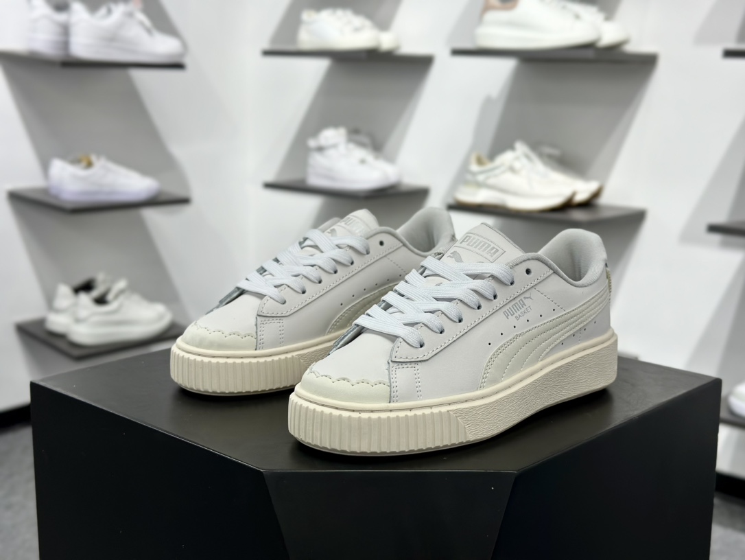 PUMA Suede XL 百搭单品厚鞋舌轻便防滑低帮板鞋  398910-01