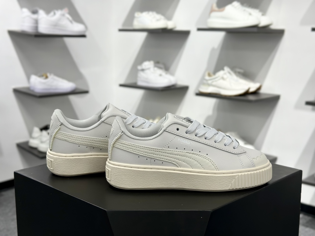 PUMA Suede XL 百搭单品厚鞋舌轻便防滑低帮板鞋  398910-01