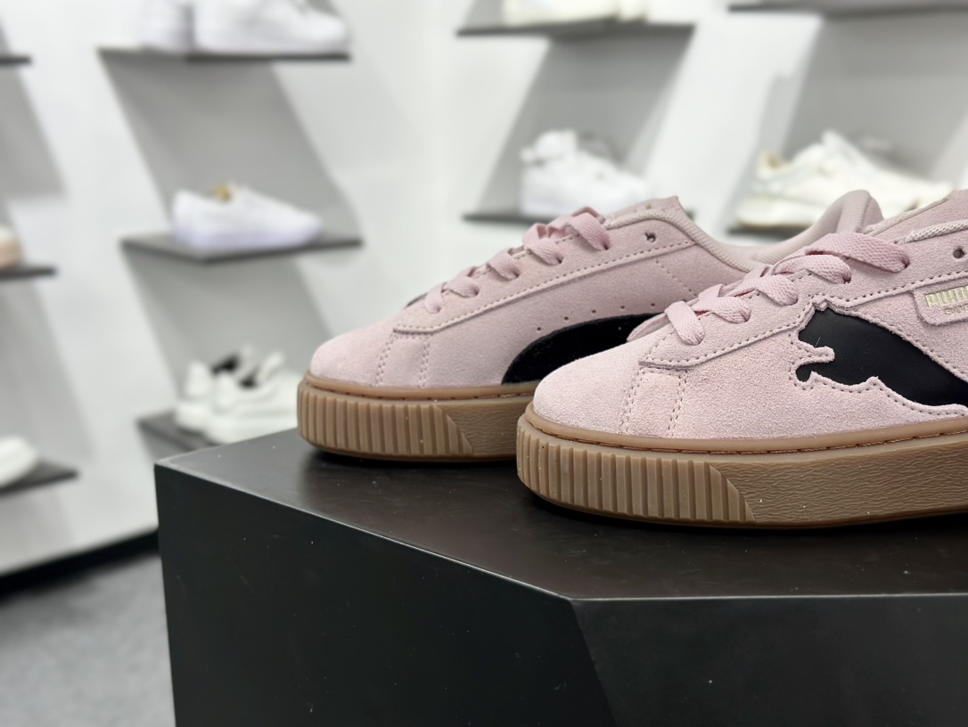 PUMA Suede XL 百搭单品厚鞋舌轻便防滑低帮板鞋  397233-05
