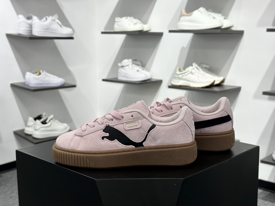 PUMA Suede XL 百搭单品厚鞋舌轻便防滑低帮板鞋  397233-05