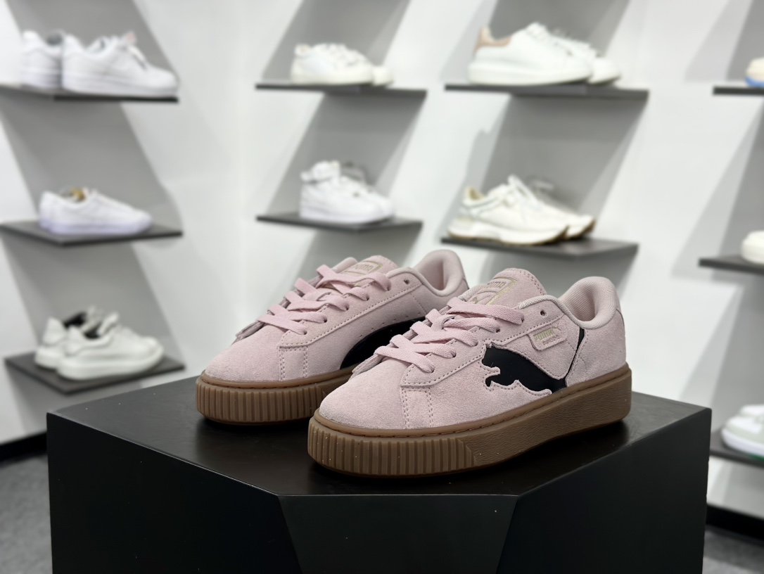 PUMA Suede XL 百搭单品厚鞋舌轻便防滑低帮板鞋  397233-05