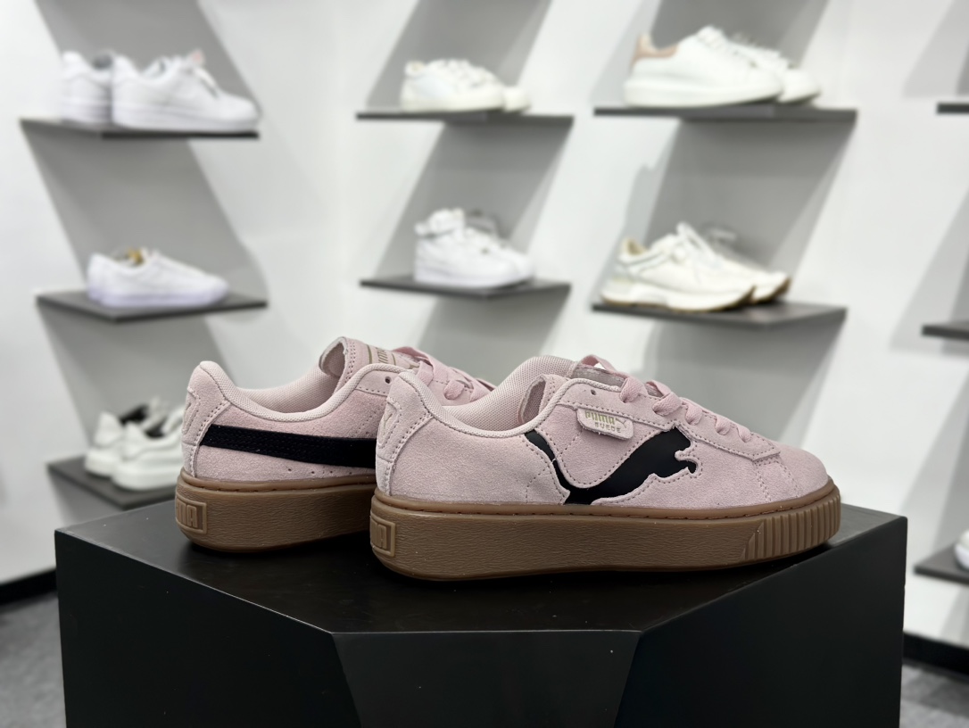 PUMA Suede XL 百搭单品厚鞋舌轻便防滑低帮板鞋  397233-05