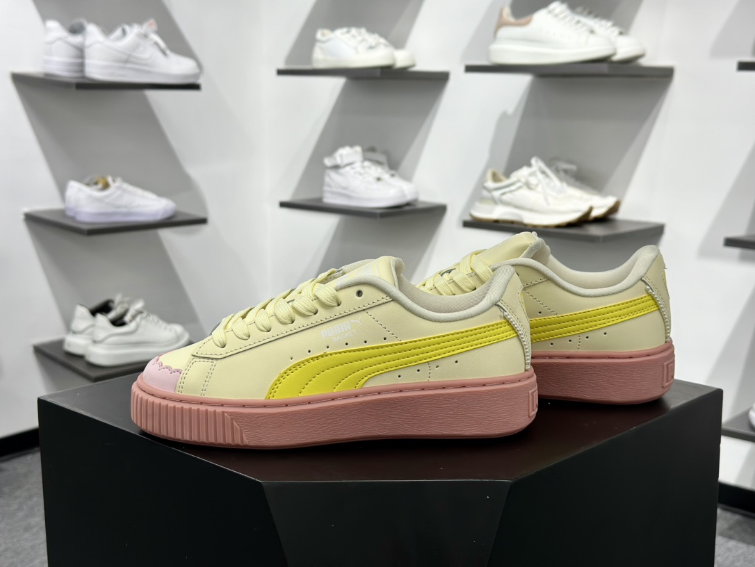 PUMA Suede XL 百搭单品厚鞋舌轻便防滑低帮板鞋  398910-02