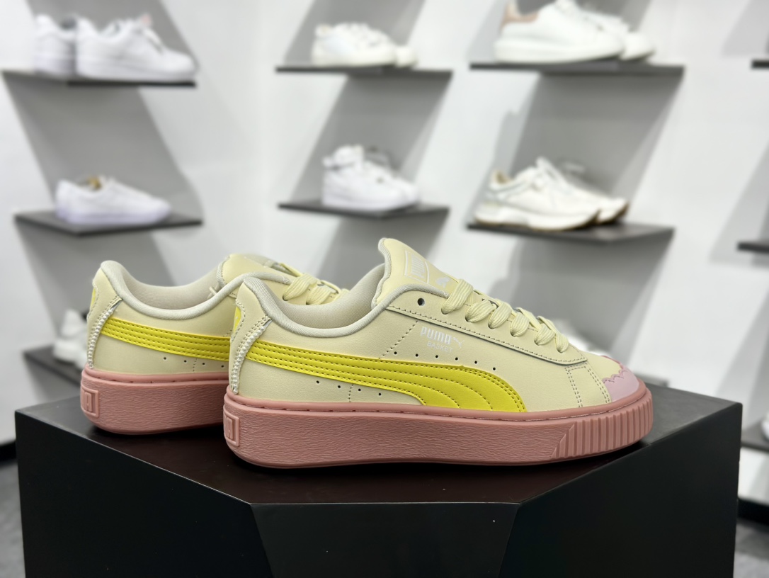 PUMA Suede XL 百搭单品厚鞋舌轻便防滑低帮板鞋  398910-02