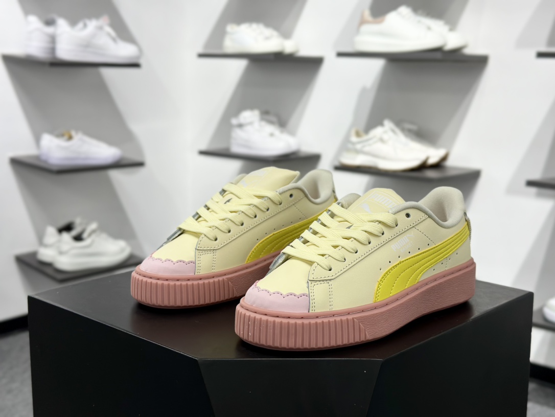 PUMA Suede XL 百搭单品厚鞋舌轻便防滑低帮板鞋  398910-02