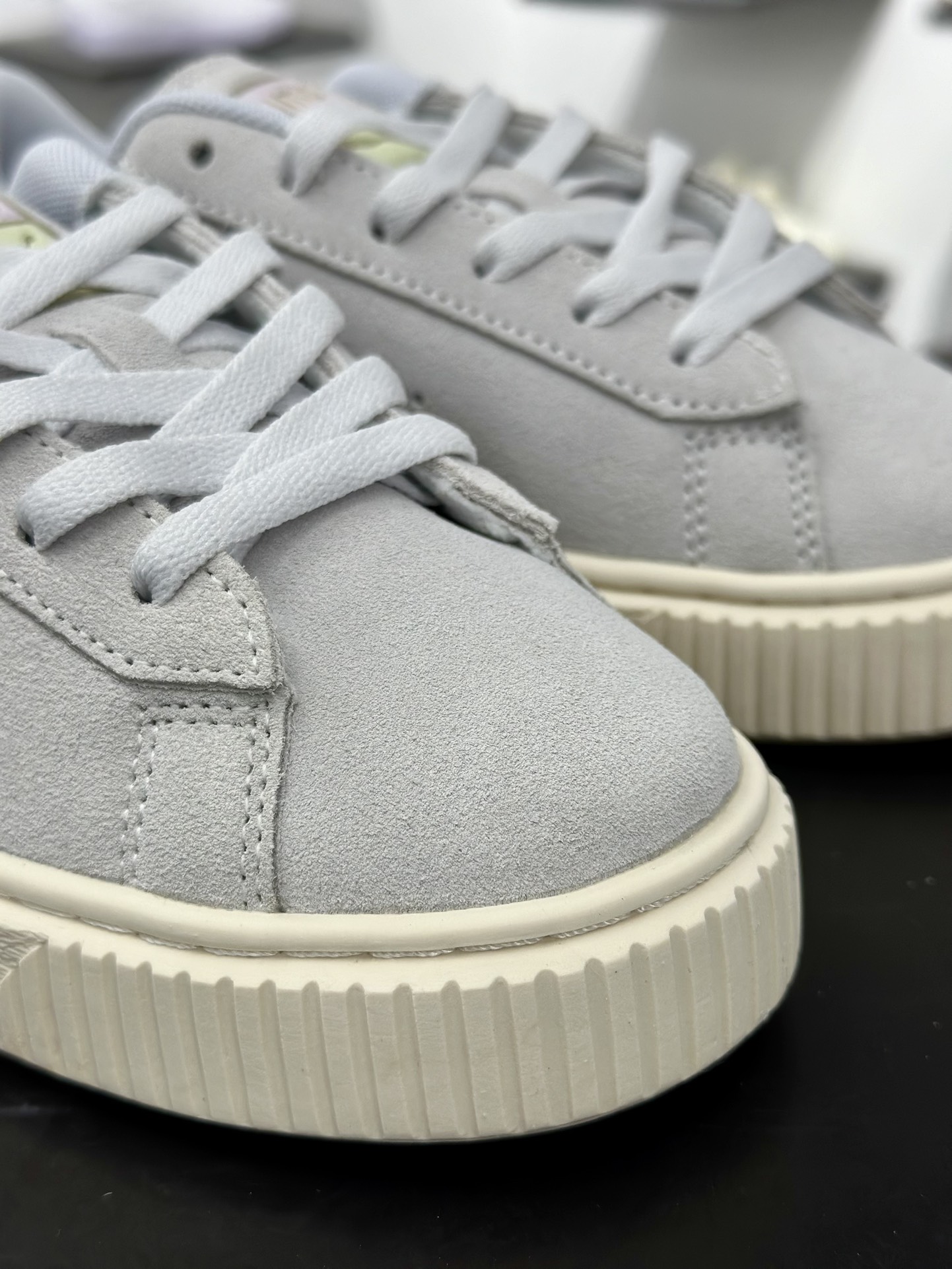 PUMA Suede XL 百搭单品厚鞋舌轻便防滑低帮板鞋  397233-03